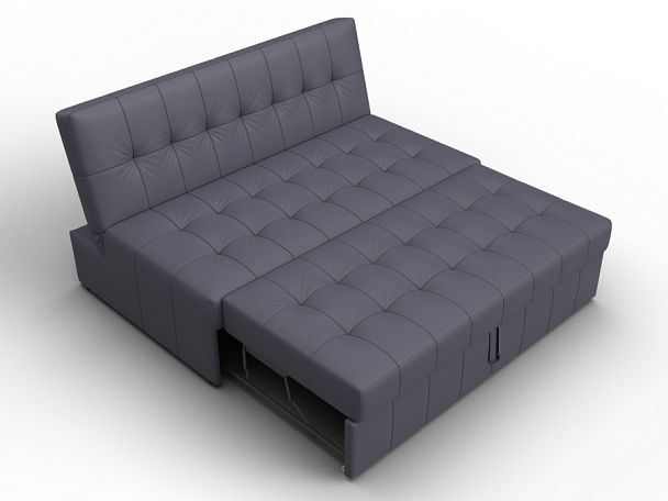 Диван прямой Лига-107 (140) Экокожа серый - Вид 7