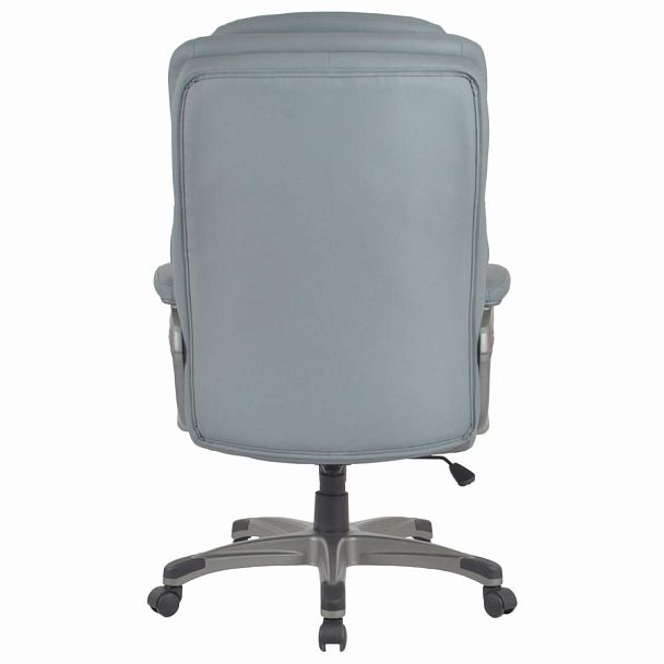 Кресло BRABIX PREMIUM "Regal EX-557", НАГРУЗКА до 150 кг, пружинный блок, экокожа, серое, 532946 - Вид 4