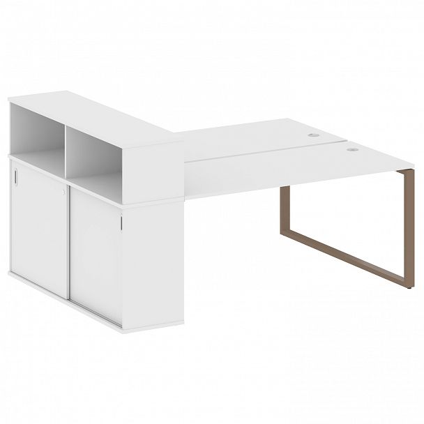 Рабочая станция "Metal System" БО.РС-СШК-2.4 белый/мокко - Вид 1