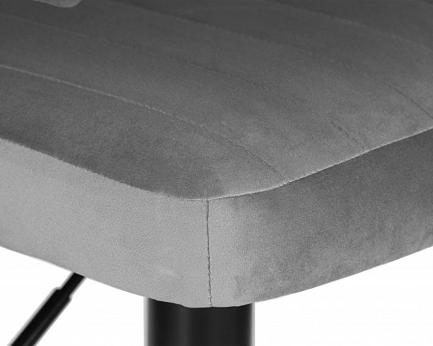 Стул барный DOBRIN CHARLY BLACK (серый велюр (MJ9-75)) - Вид 7