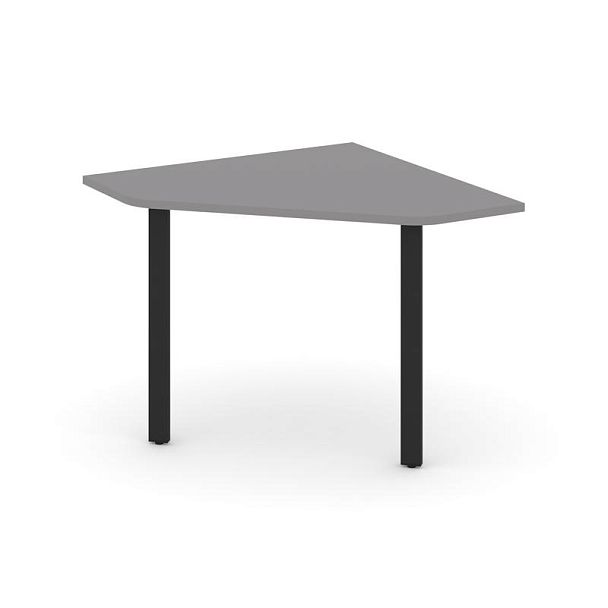 Стайл Проджект Угловой элемент переговорного стола SN-6.UPRG-001 Серый Пепел/Металл Черный 980*980*7 - Вид 1