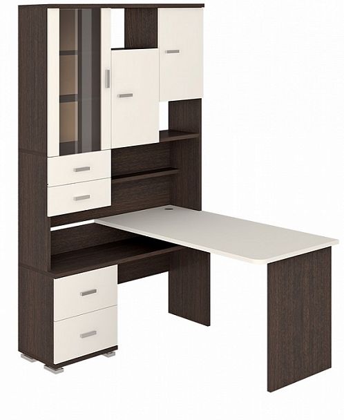 Стол компьютерный Домино СР-620/140 Белый/Венге левый - Вид 2