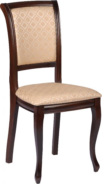 Стул деревянный с мягким сиденьем Арктос Темный орех/Бежевый жаккард - Вид 3
