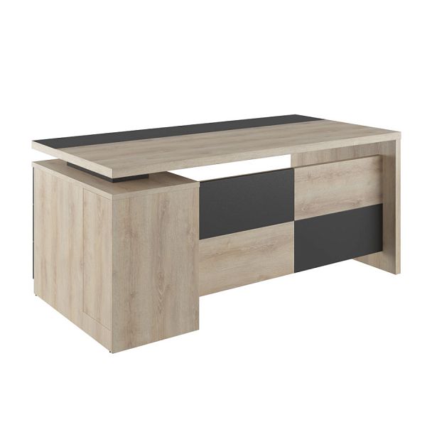 Стол руководителя правый Fort 180x90x79 дуб каньон - Вид 1