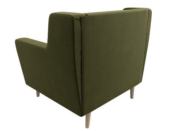 Кресло Брайтон (полностью микровельвет зеленый) - Вид 6