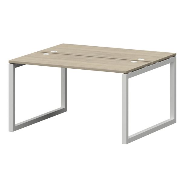 Бенч двойной на металлокаркасе СМС2-О-16К.120.Пр50 Кронберг/Белый 1600x1236x750 Смарт - Вид 1