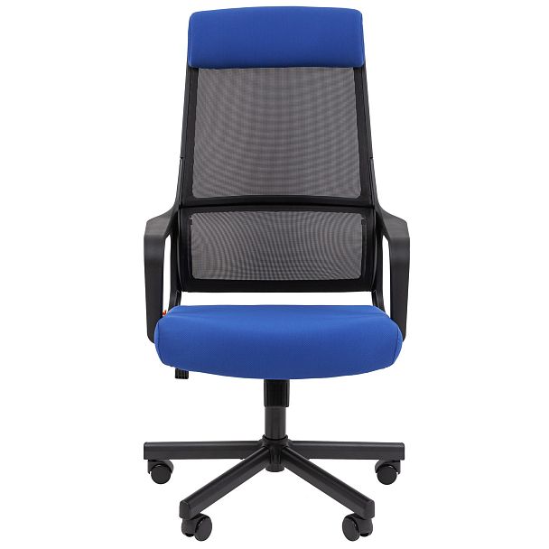 Кресло CHAIRMAN 590, ткань/сетка, черный/синий - Вид 3