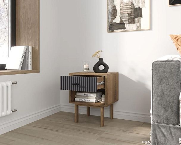 Тумбочка с верхним ящиком Emerson арт EM11/7024/L - Вид 2