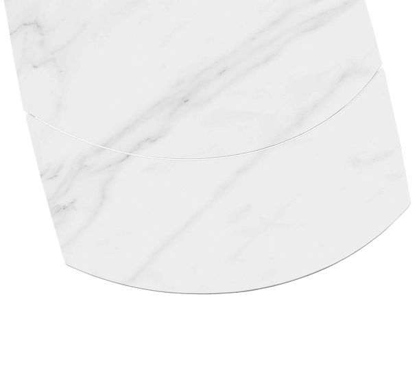 Стол раскладной  Sheffilton SHT-T75 белый мрамор/черный - Вид 6