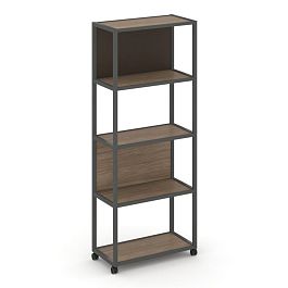 Shelf Mobile Стеллаж 5 уровней 1 секция VR.LT-STK-503.12 Дуб Аризона/Металл Антрацит/W-25 1200*400*2000 - Фото предпросмотра