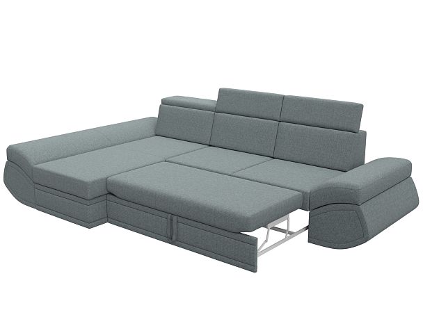 Диван угловой Лига-032 левый угол Рогожка серый - Вид 7