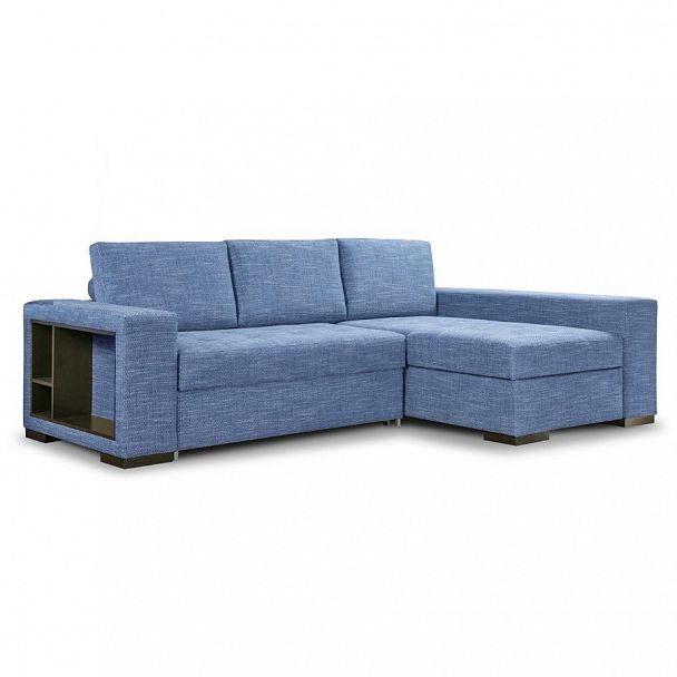 Угловой диван "Авеню" синий - Вид 1