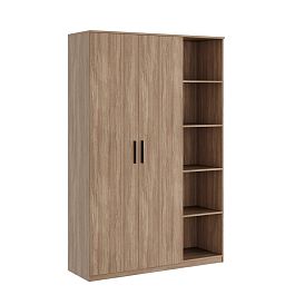 Гардероб с секцией, древесный Asti 135x45x205 дуб урбан - Фото предпросмотра