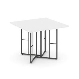 Rift Direct Стол переговорный RF.SPRG-001 Белый Бриллиант/Металл Антрацит 980*980*750 - Фото предпросмотра