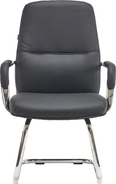 Кресло для посетителей Everprof Vesta (Веста) CF Экокожа Черный - Вид 2