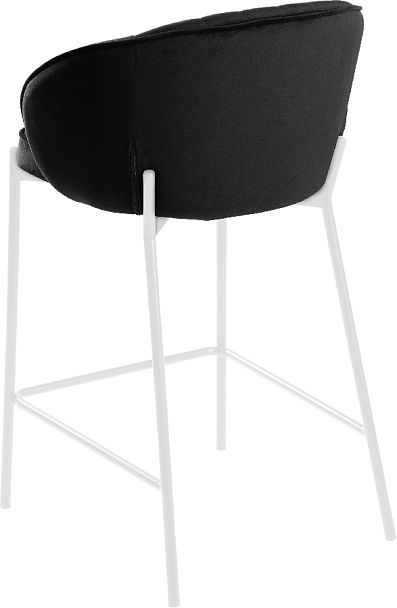 Комплект полубарных стульев Миэль черный/белый, 2 шт. - Вид 5