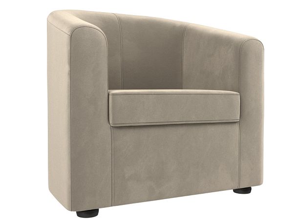 Кресло Норден (полностью микровельвет бежевый) - Вид 1