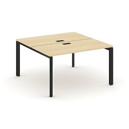 Стайл Проджект Некст / Style Project Next Рабочая станция двухсторонняя SN-59P.DRS-014 Акация Лорка/Металл Черный/Черный Заглушка 1580*1432*750 - Фото предпросмотра