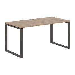 Стол прямой EQST 1580 Дуб Денвер светлый/Мокко 1560х800х750 EDIS - Фото предпросмотра