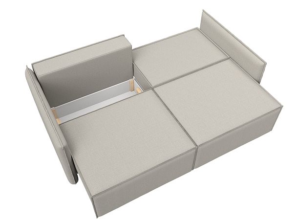 Диван прямой Либерти Рогожка бежевый - Вид 9