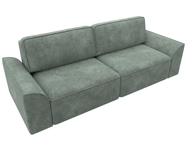 Диван прямой Лига-048 НПБ Велюр зеленый - Вид 6