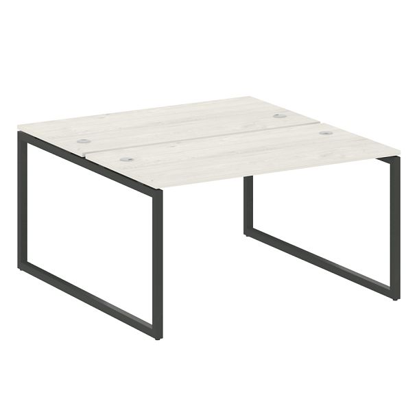 Metal System Quattro Р. ст. на О-образном м/к 40БО.РАС-СП-2.3 Дуб наварра/Антрацит металл 1400*1475*750 - Вид 1