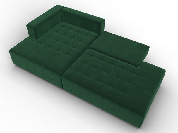 Диван угловой Лига-103 НПБ угол левый Велюр зеленый - Вид 8
