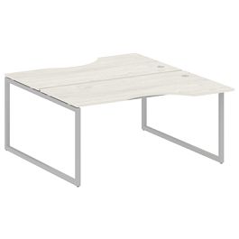 Metal System Quattro Р. ст. криволинейная на О-образном м/к 40БО.РАС-СА-2.1 Дуб наварра/Серый металл 1600*1835*750 - Фото предпросмотра