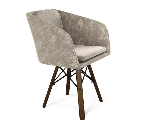 Стул Sheffilton SHT-ST43-1/S70 карамельный латте/темный орех/черный - Вид 2