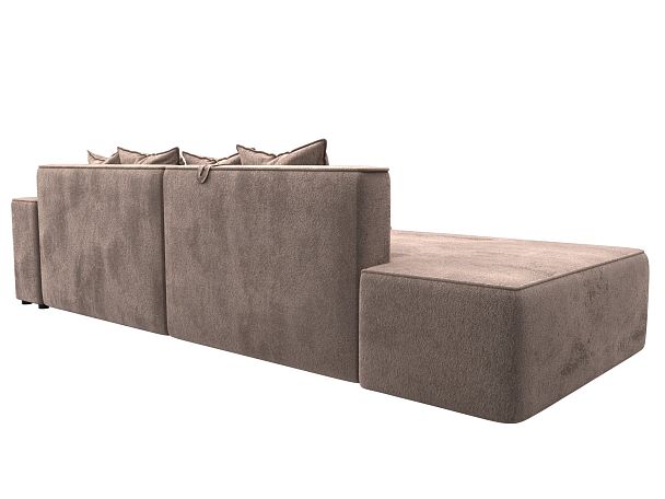 Диван угловой Лига-079 угол правый Велюр бежевый - Вид 5