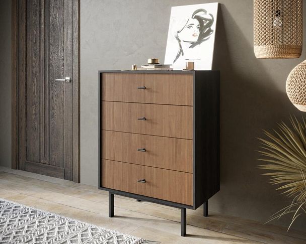 Комод вертикальный с четырьмя ящиками Emerson арт EM18 - Вид 3