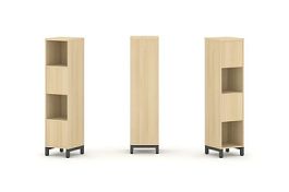 Стайл Проджект Набор стеллажа 2-х сторон., 4 яр. SN.NSD-411 Акация Лорка/Металл Антрацит 387*400*161 - Фото предпросмотра