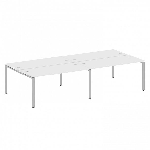 Рабочая станция "Metal System" БП.СМ-4.4 белый/серый - Вид 1