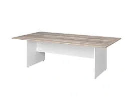 TANDEM RTD007-240-MA Конференц-стол прямоугольный ун-й 2400х1200х750 Дуб Маувелла/Белый - Фото предпросмотра