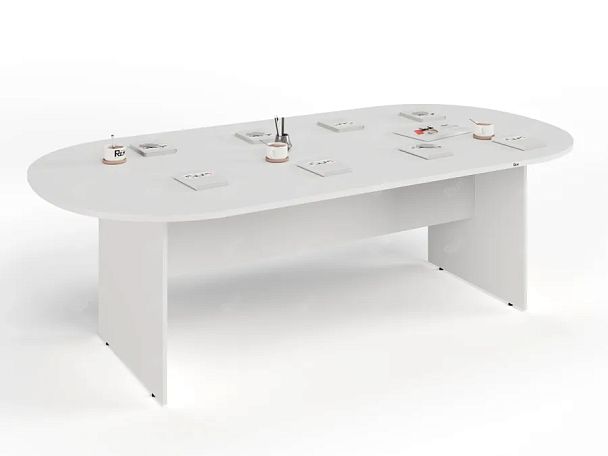 ЛАЙТ / LIGHT RLG010-24x12 Конференц-стол 240x120x75 Белый - Вид 4