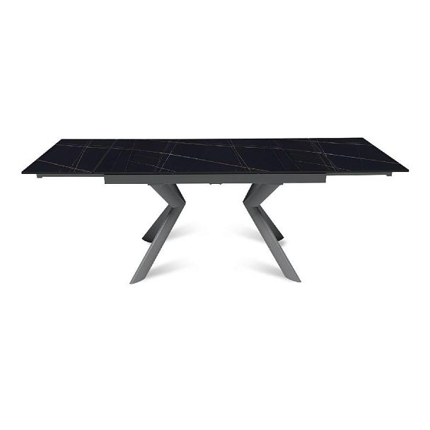 Стол раскладной Bridge (140+40+40), керамика матовая Black Gold - Вид 5