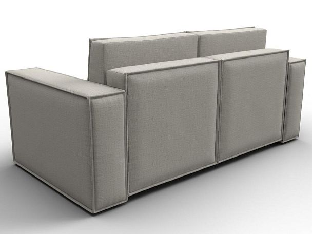 Диван прямой Куба мини Рогожка бежевый - Вид 5