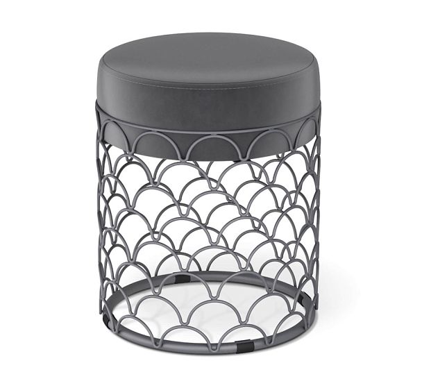 Пуф SHT-B13 угольно-серый/графит муар - Вид 1