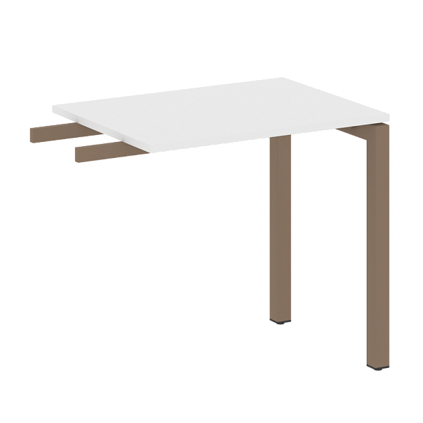Metal System Quattro Приставной элемент на П-образном м/к 50БП.ПР-2 Белый/Мокко металл 800*600*750 - Вид 1