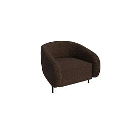 Белт Диван одноместный BLT-1 Merino 015/Металл Черный 910*850*730 - Фото предпросмотра