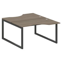 Metal System Quattro Р. ст. криволинейная на О-образном м/к 50БО.РАС-СА-2.2 Вяз/Антрацит металл 1400*1835*750 - Фото предпросмотра