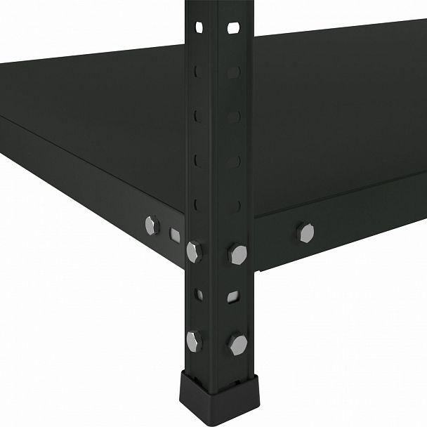 Стеллаж металлический BRABIX "ГРАФИТ MS KD-180/40-5", лофт, 1800х1000х400 мм, 5 полок, 291269, S240BR144593 - Вид 6