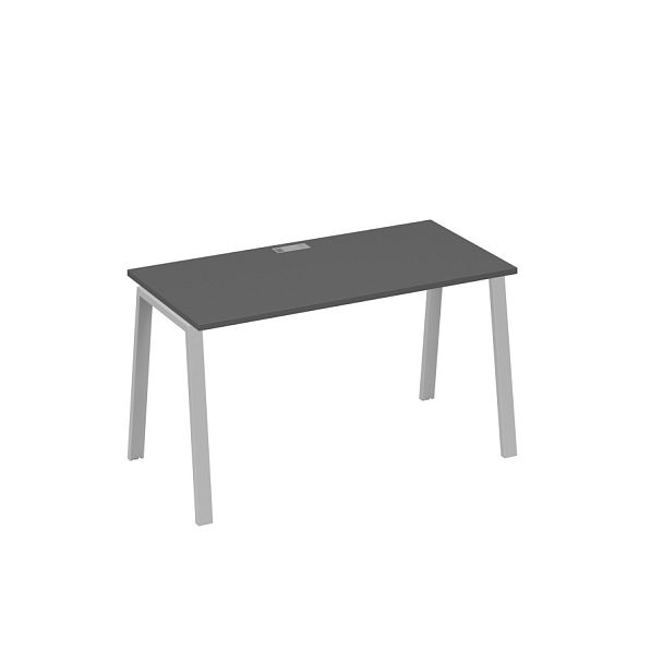 Стол письменный на металлокаркасе TRE A4 А4 Б3 014 БП антрацит премиум / металлокаркас серый - Вид 1