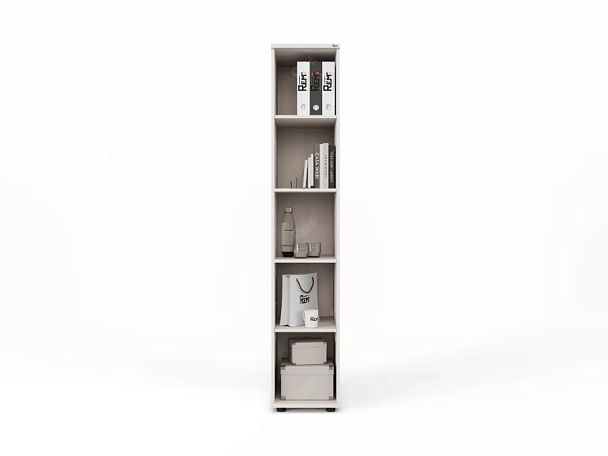 ЛАЙТ / LIGHT RLG026-35x55 Узкий стеллаж 35x55x183 Дуб Молочный - Вид 2