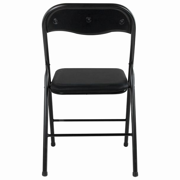 Стулья складные BRABIX "Golf CF-007", КОМПЛЕКТ 4шт., черный каркас, кожзам черный, 533032 - Вид 7