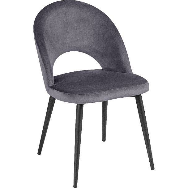 Комплект кухонных стульев Рэди серый велюр/черный, 3 шт. - Вид 3
