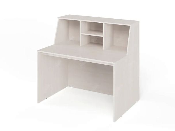 ЛАЙТ / LIGHT RLG068-9x9 Блок ресепшн с полкой 90x90x125 Дуб Молочный - Вид 2