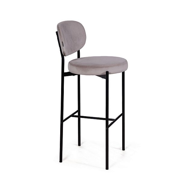 Стул барный Mason, бархат светло-серый 26 - Вид 7