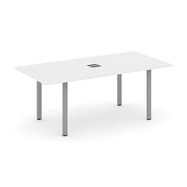 Style Project Direct Direct Стол переговорный SN-6P.SPRG-198 Белый/Металл Серый 1980*980*750 - Фото предпросмотра