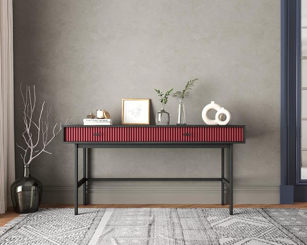 Консоль с двумя ящиками Emerson арт EM22/red/L - Вид 5